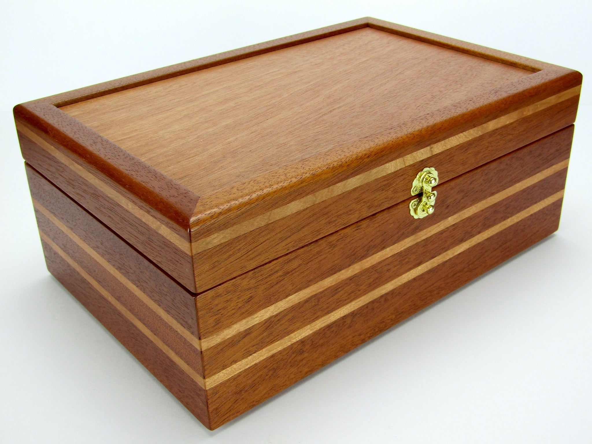 Mahogany Valet factory / mahogany box/ Celtic design/ men's valet/ watch box/ jewelry box/ groom gift/ wedding gift/ keepsake/ man's Christmas gift